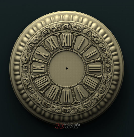 WALL CLOCK 3D STL 3DWave