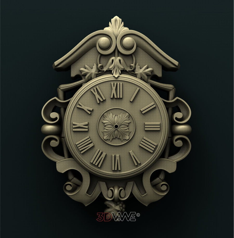 WALL CLOCK 3D STL 3DWave