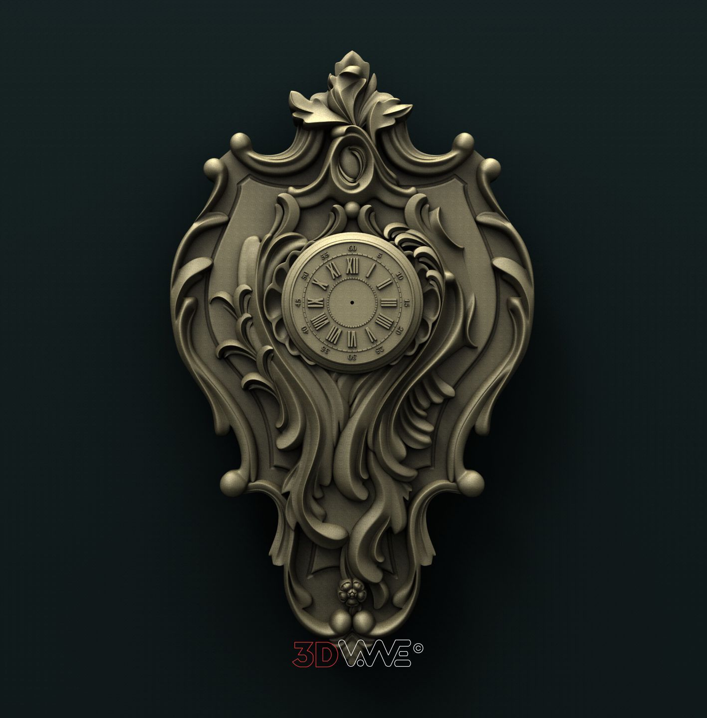 WALL CLOCK 3D STL 3DWave