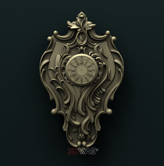 WALL CLOCK 3D STL 3DWave
