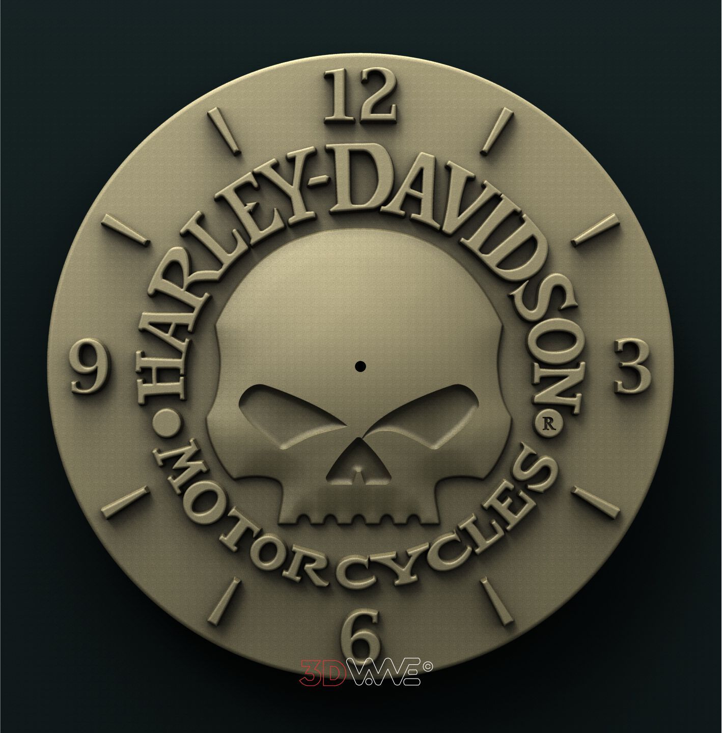 WALL CLOCK 3D STL 3DWave