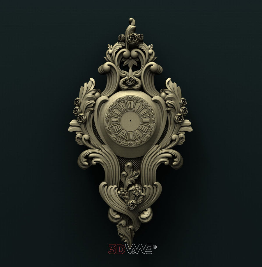 WALL CLOCK 3D STL 3DWave