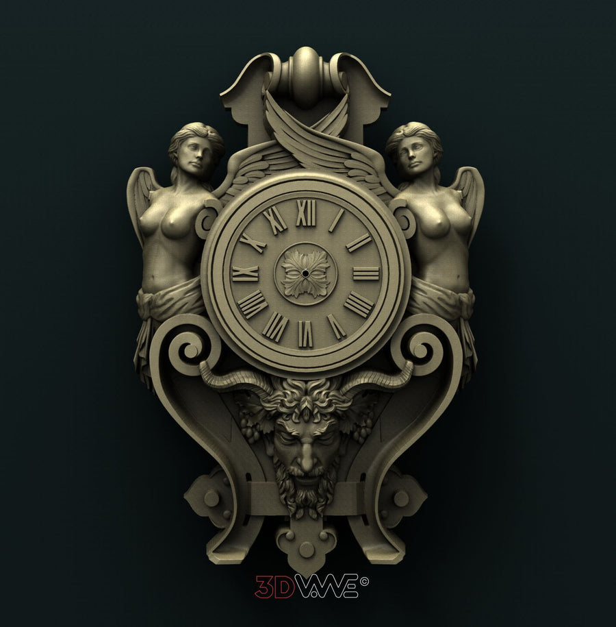 WALL CLOCK 3D STL 3DWave