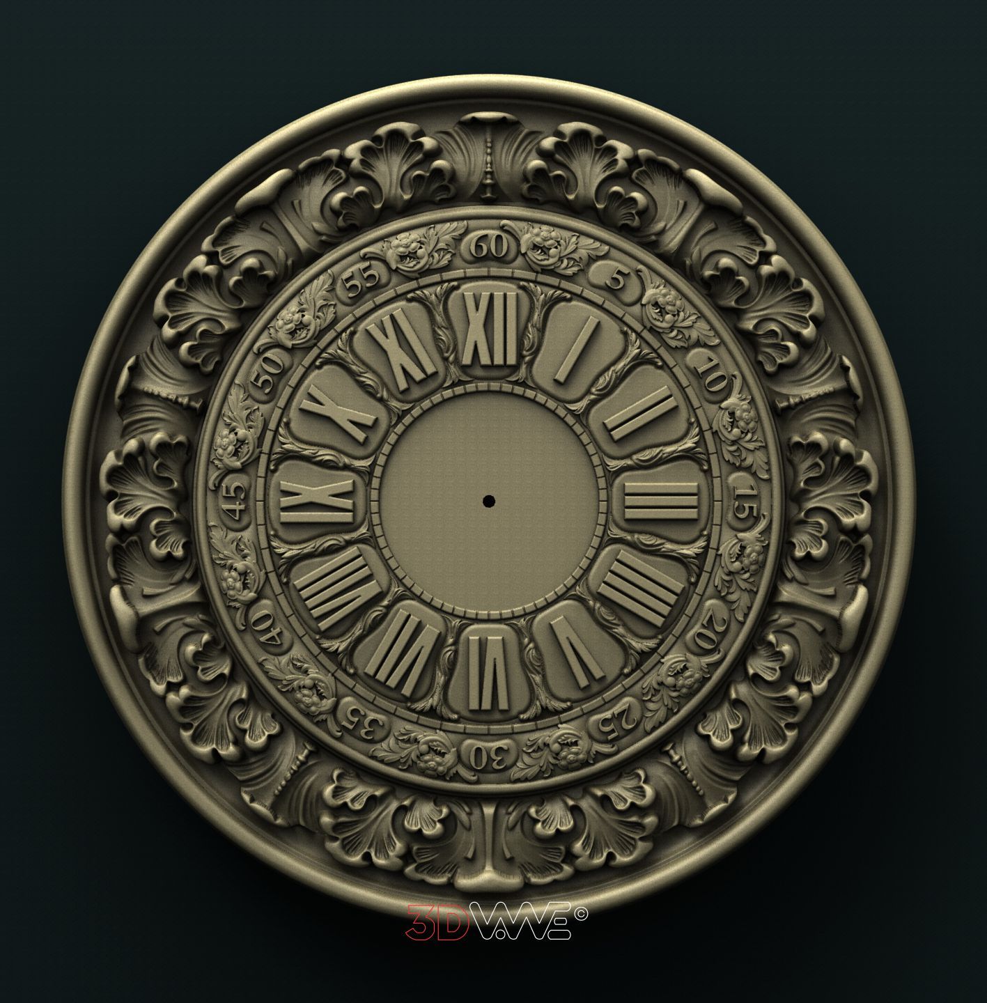 WALL CLOCK 3D STL 3DWave