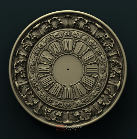 WALL CLOCK 3D STL 3DWave