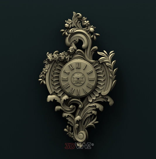 WALL CLOCK 3D STL 3DWave