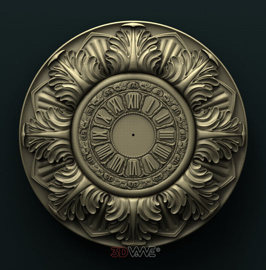WALL CLOCK 3D STL 3DWave