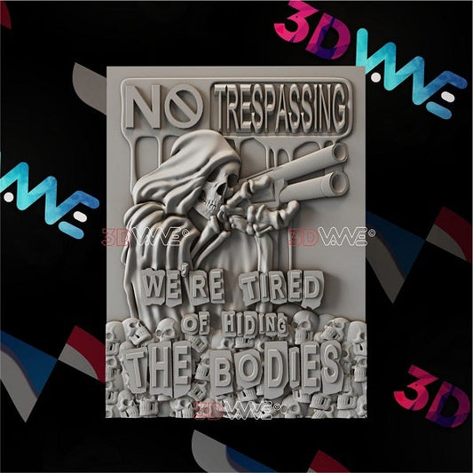 WARNING SIGN 3d stl 3DWave.us
