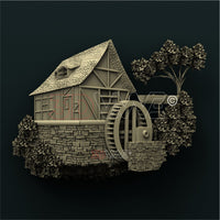 Thumbnail for WATER MILL 3D STL 3DWave