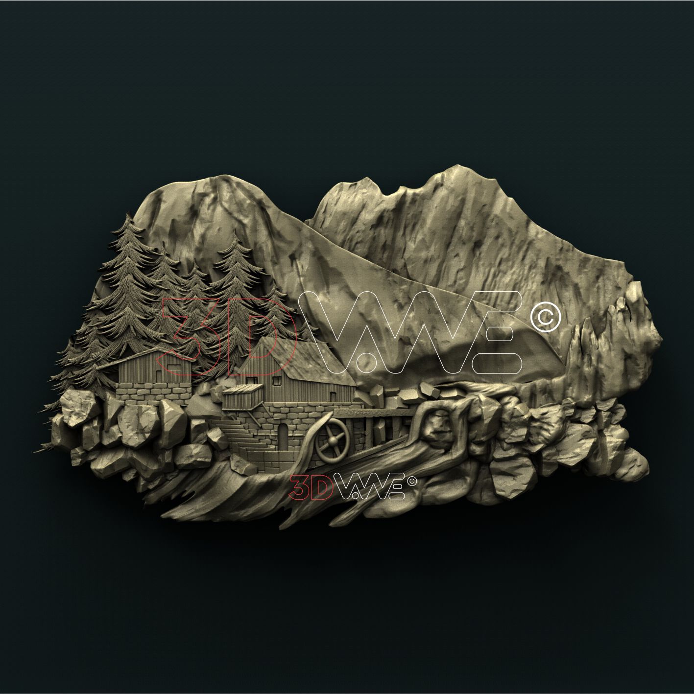 WATERMILL 3D STL 3DWave