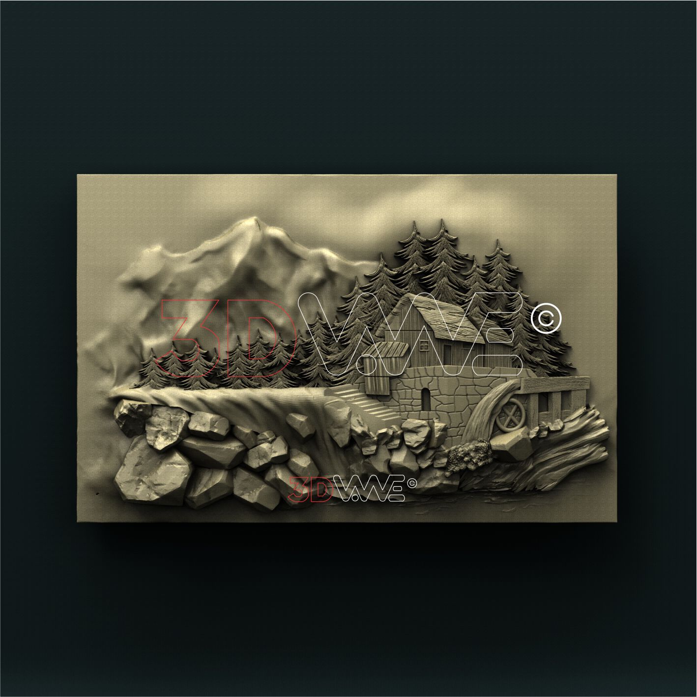 WATERMILL 3D STL 3DWave