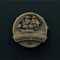 Thumbnail for WELCOME ABOARD 3D STL 3DWave