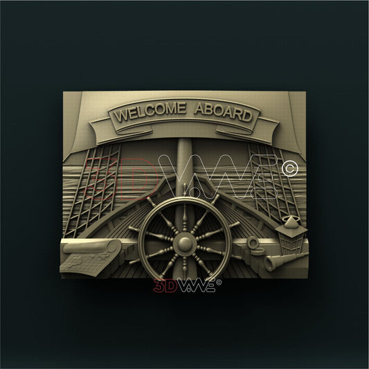 WELCOME ABOARD 3D STL 3DWave