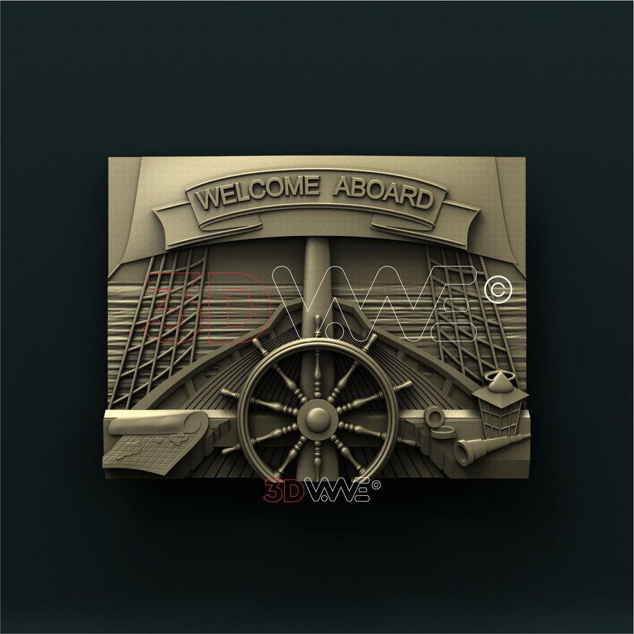 WELCOME ABOARD 3D STL 3DWave