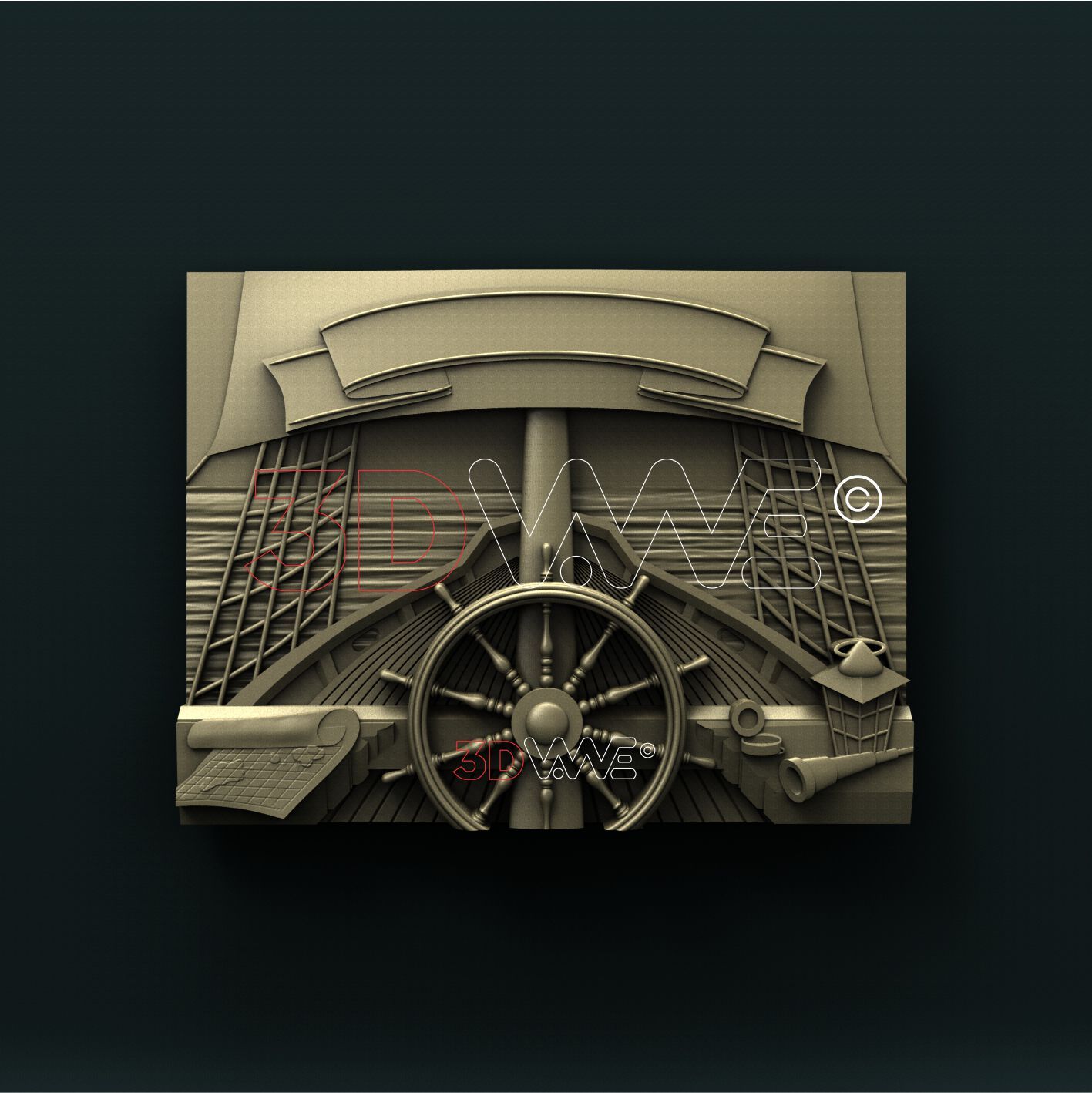 WELCOME SIGN 3D STL 3DWave