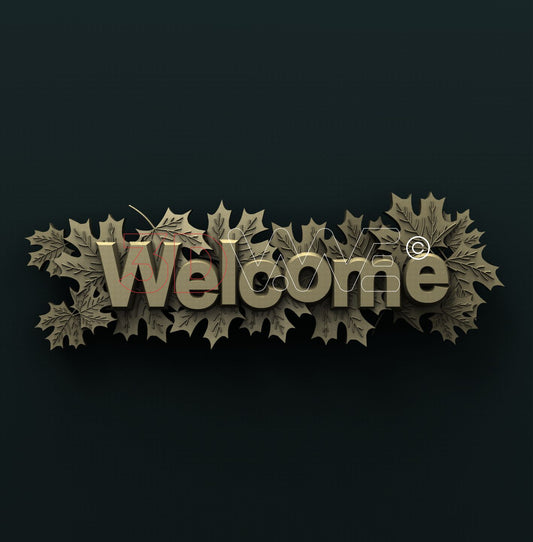 WELCOME SIGN 3D STL 3DWave