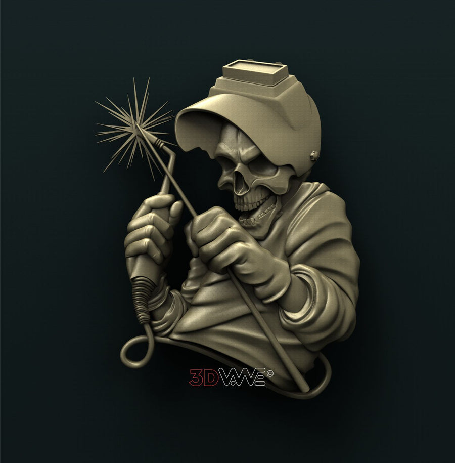 WELDER SKULL 3D STL 3DWave