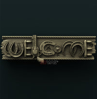 Thumbnail for WESTERN WELCOME SIGN 3D STL 3DWave