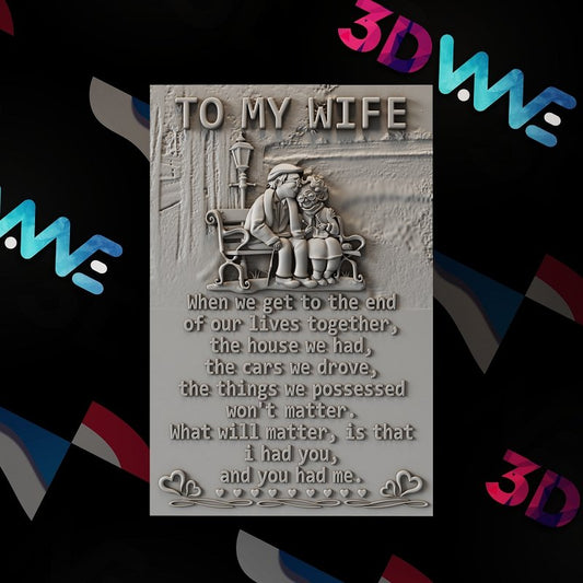 WIFE SIGN 3d stl - 3DWave.us