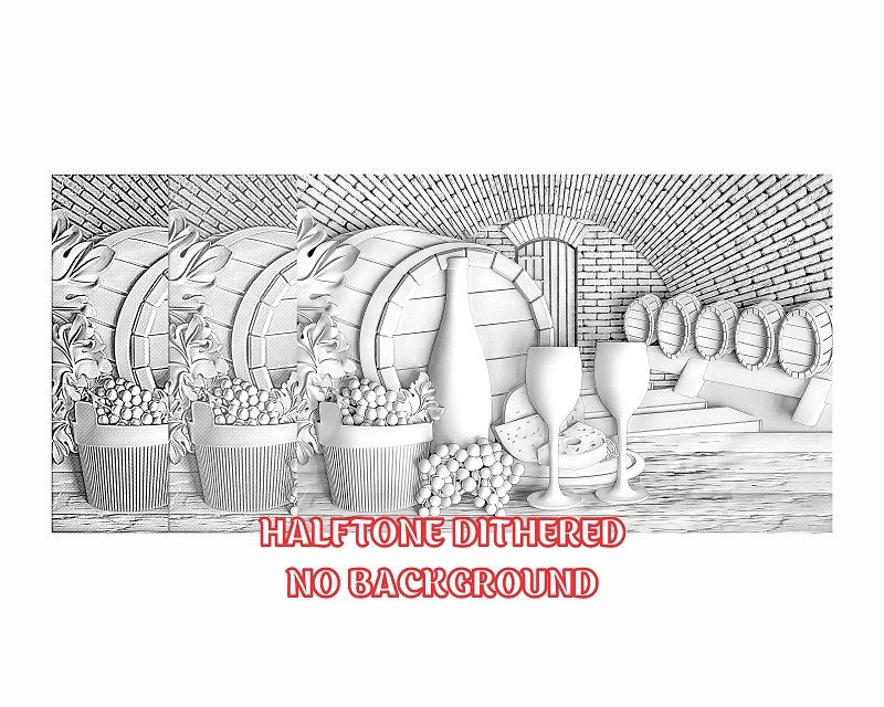 WINE CELLAR 3d illusion & laser-ready files 3DWave.us