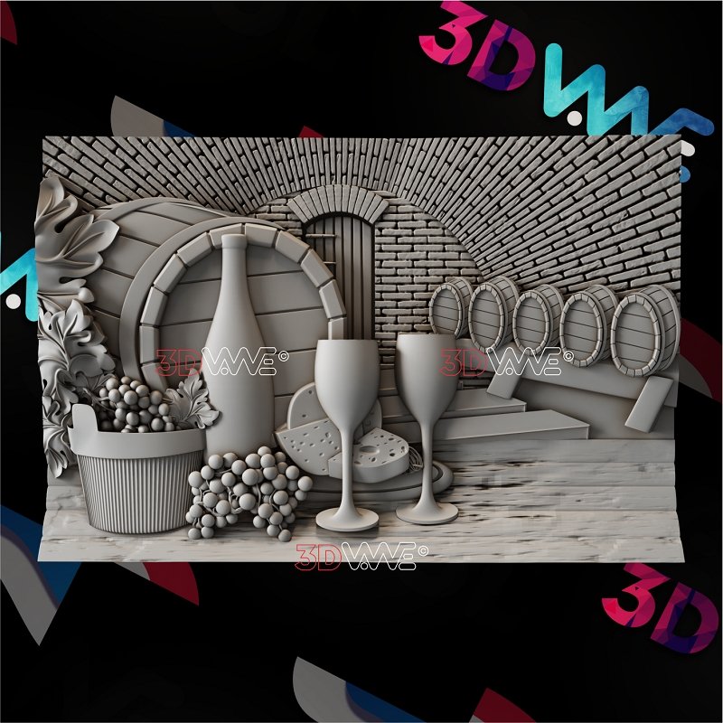 WINE CELLAR 3d stl 3DWave.us