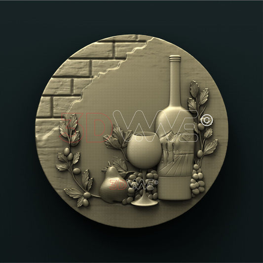 WINERY BLANK SIGN 3D STL 3DWave