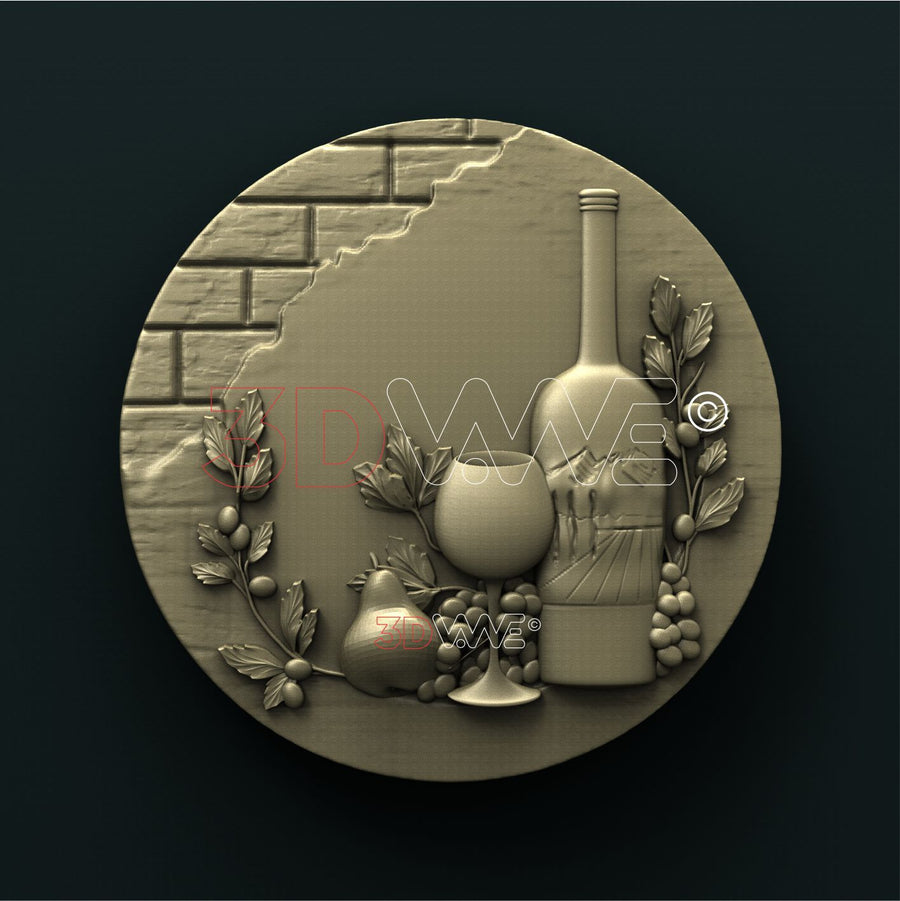 WINERY BLANK SIGN 3D STL 3DWave
