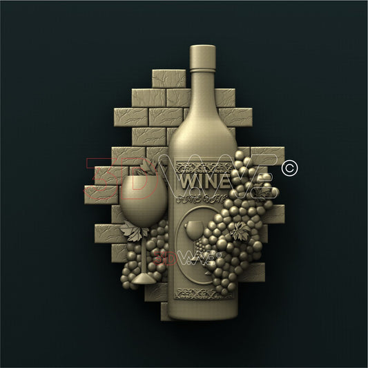 WINERY SIGN 3D STL 3DWave