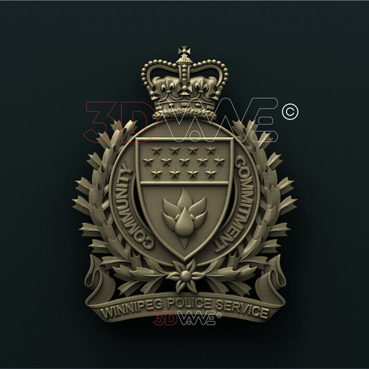 WINNIPEG POLICE SERVICE, CANADA 3D STL 3DWave
