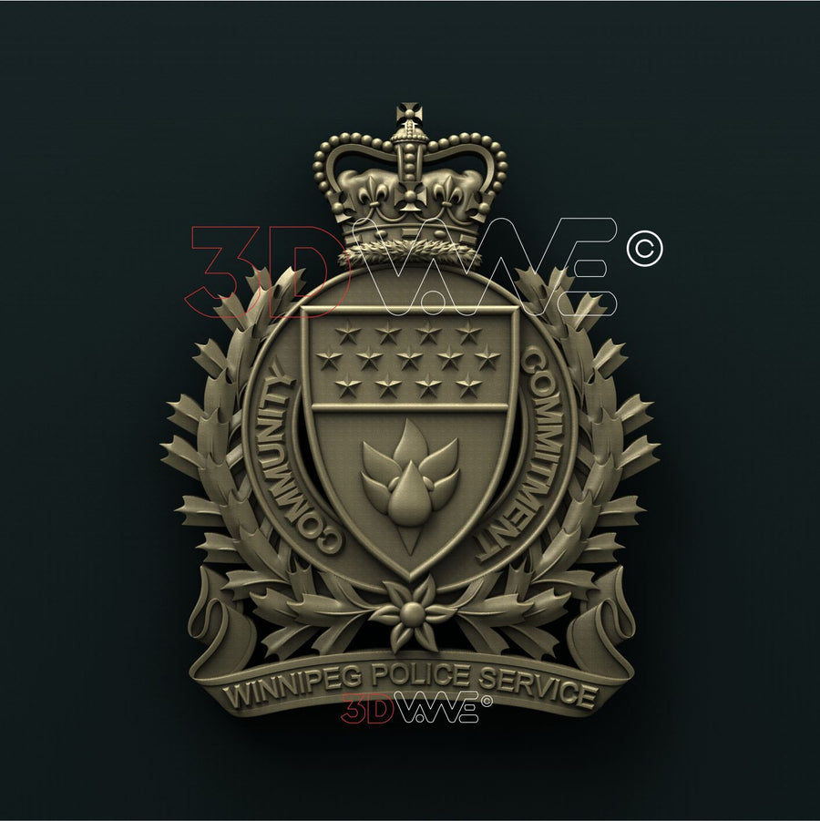 WINNIPEG POLICE SERVICE, CANADA 3D STL 3DWave