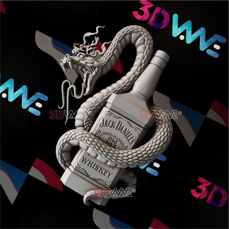 WISKHEY SNAKE 3d stl 3DWave.us