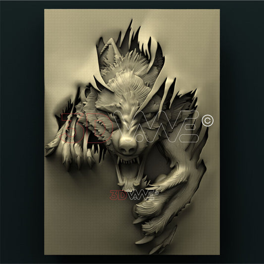 WOLF 3D STL 3DWave