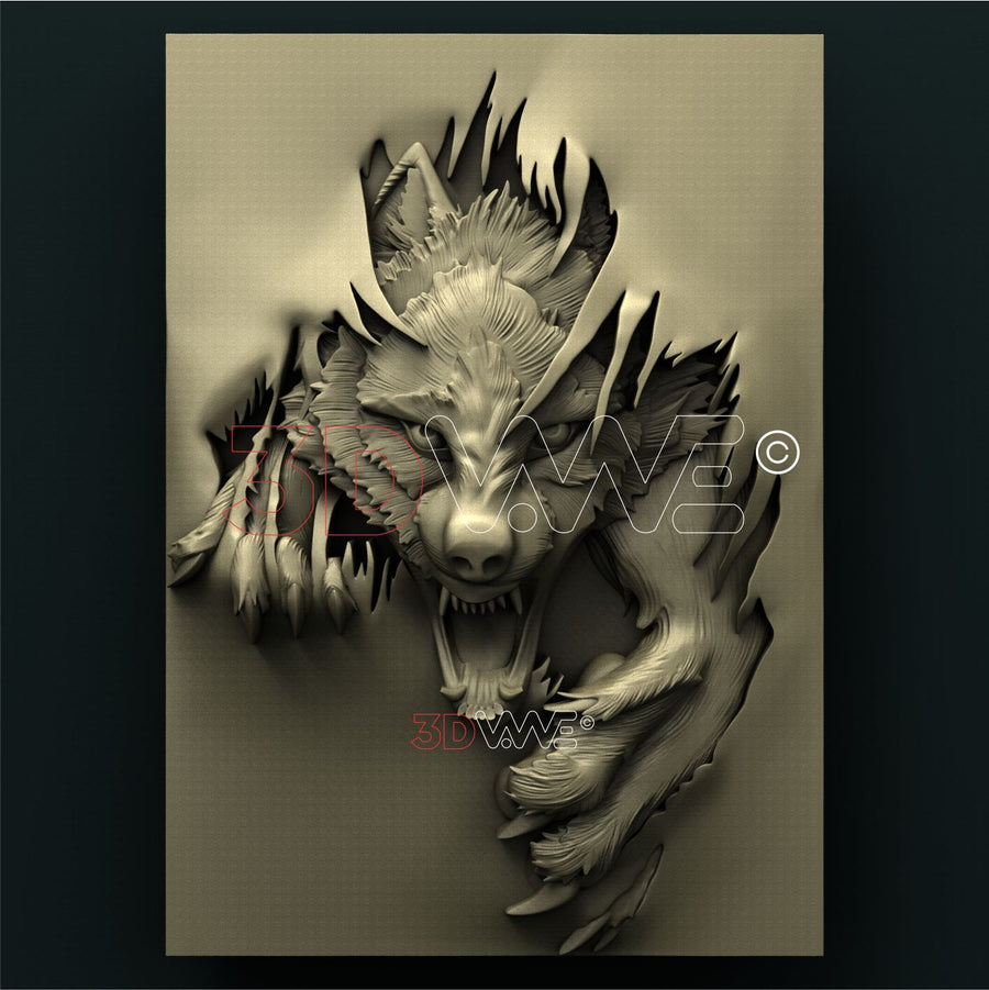WOLF 3D STL 3DWave