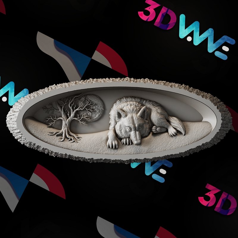 WOLF 3d stl - 3DWave.us