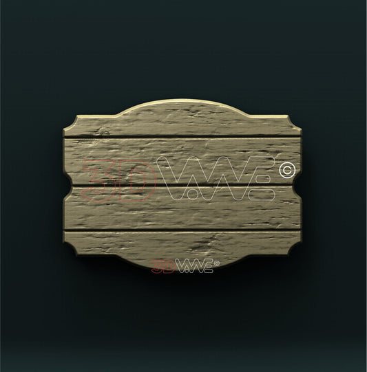 WOODEN BOARD 3D STL 3DWave
