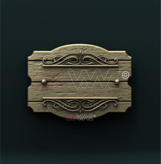 WOODEN BOARD 3D STL 3DWave