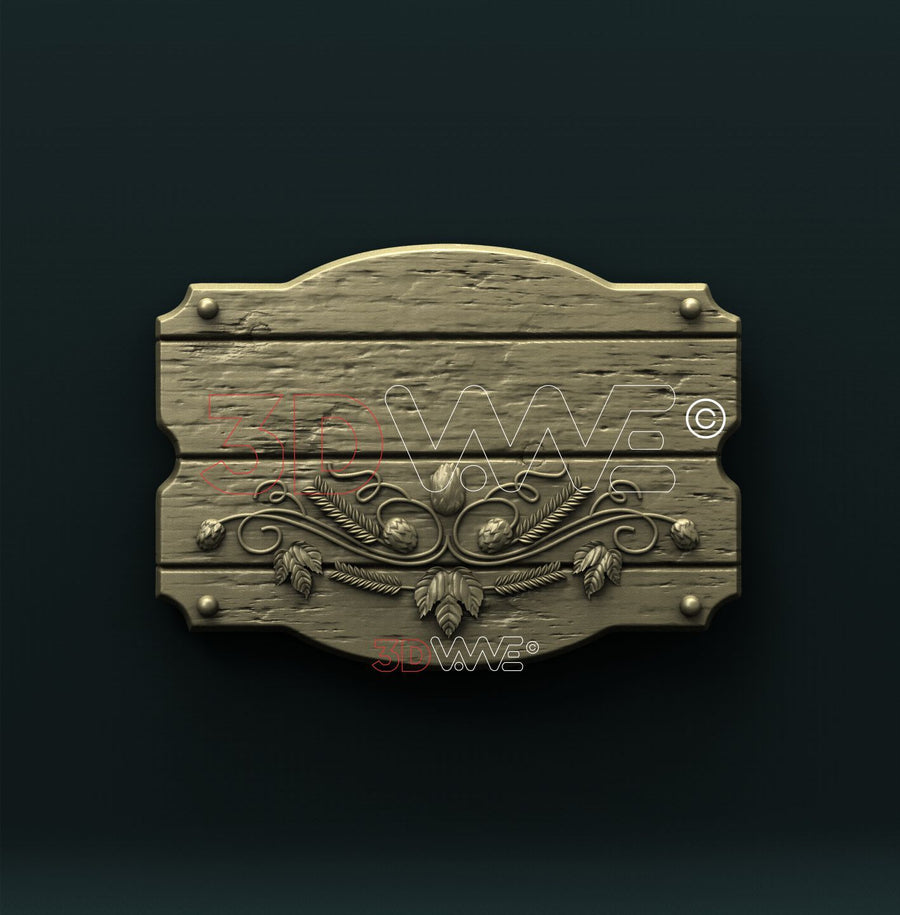 WOODEN BOARD 3D STL 3DWave