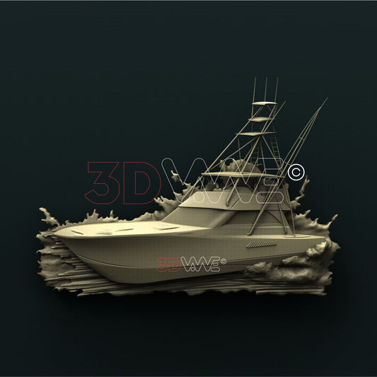 YACHT 3D STL 3DWave