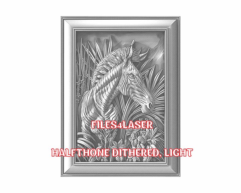 Zebra 3d illusion & laser-ready files - 3DWave.us