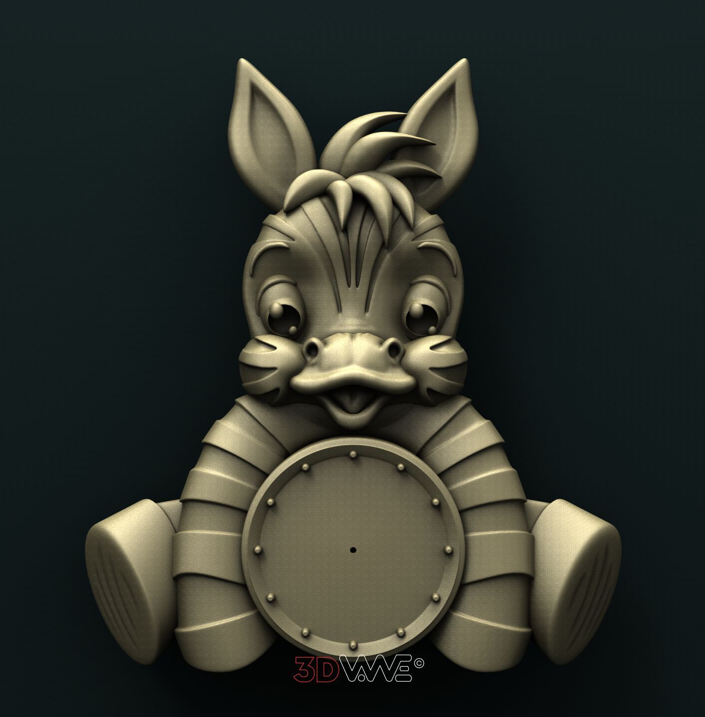 ZEBRA CLOCK 3D STL 3DWave