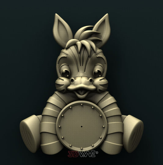 ZEBRA CLOCK 3D STL 3DWave