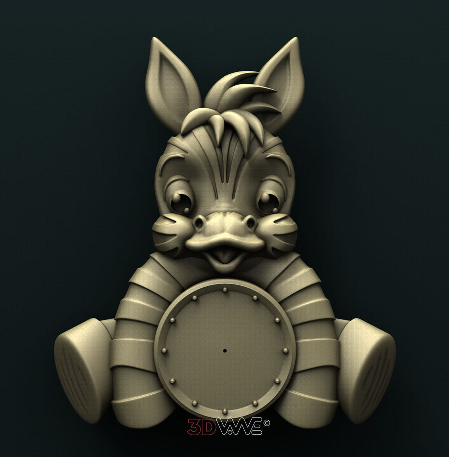 ZEBRA CLOCK 3D STL 3DWave
